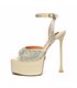 Giaro platform sandal Gala cream