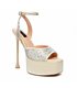 Giaro platform sandal Gala cream