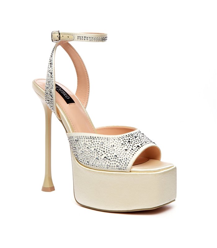 Giaro platform sandal Gala cream