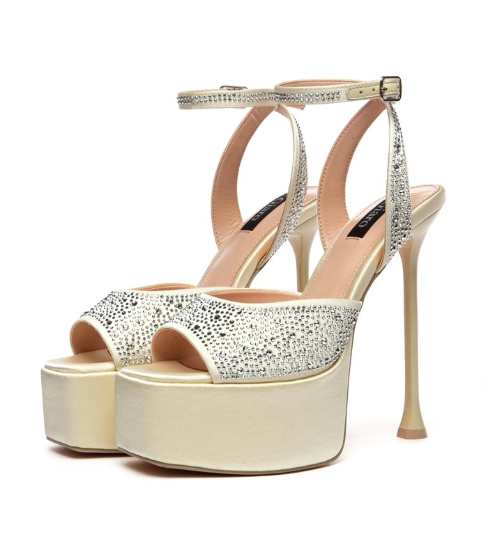 Giaro platform sandal Gala cream