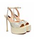 Giaro platform sandal Gala cream