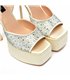 Giaro platform sandal Gala cream