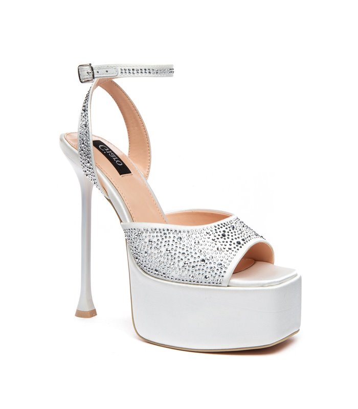 Giaro platform sandal Gala white