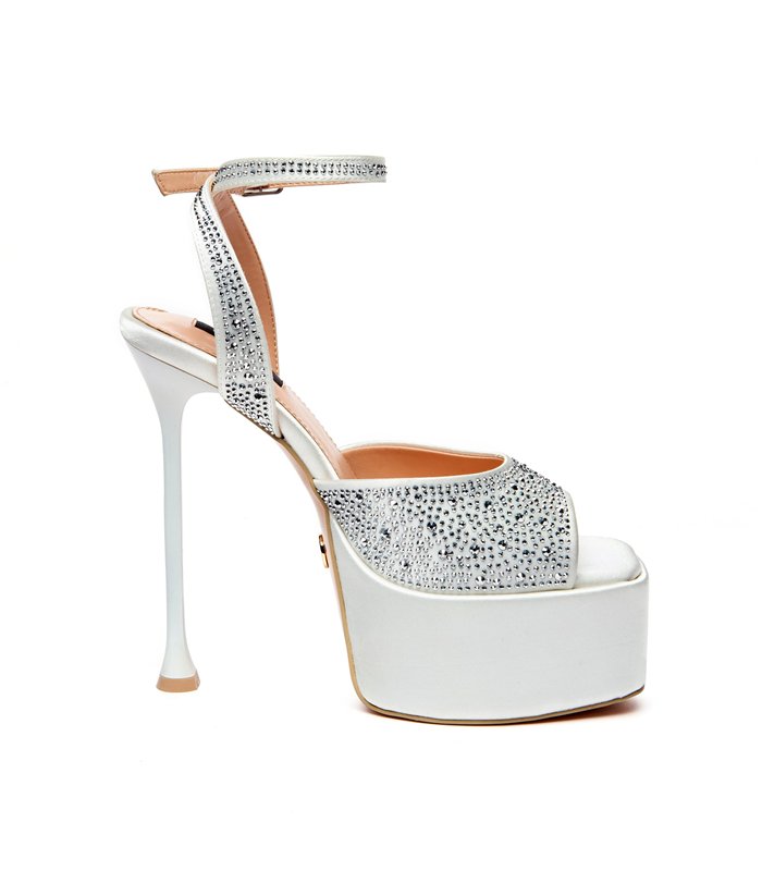 Giaro platform sandal Gala white