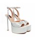 Giaro platform sandal Gala white