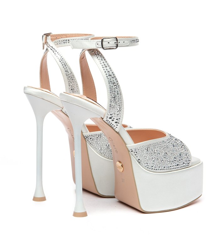 Giaro platform sandal Gala white