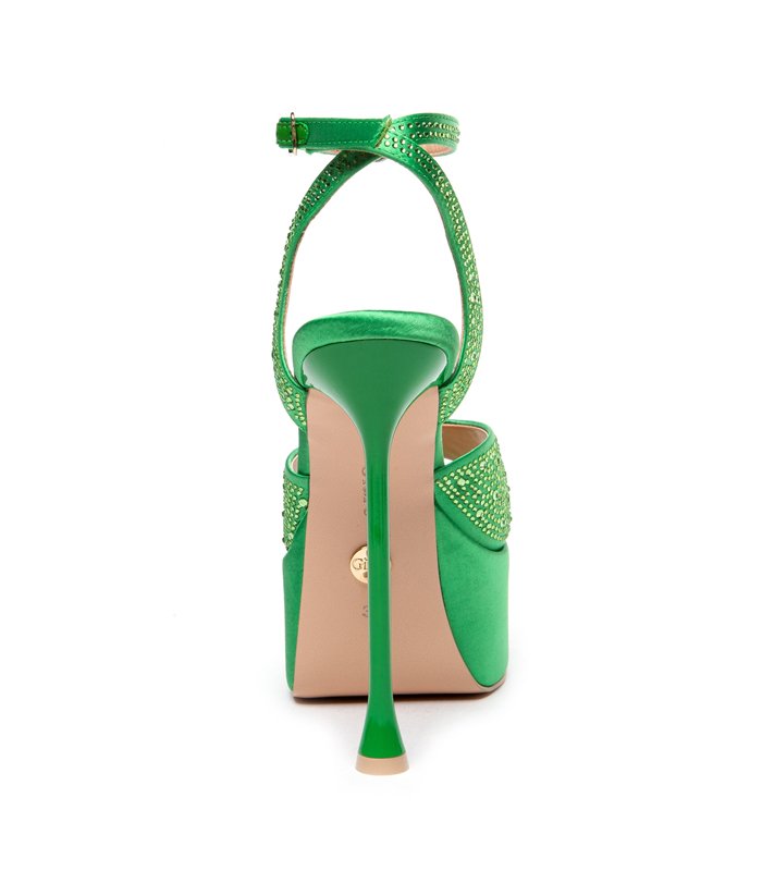 Giaro platform sandal Gala green