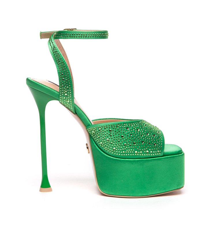 Giaro platform sandal Gala green