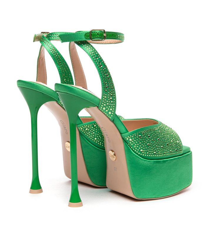 Giaro platform sandaal Gala groen