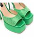 Giaro platform sandal Gala green
