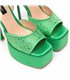 Giaro platform sandaal Gala groen