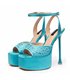 Giaro platform sandaal Gala blauw