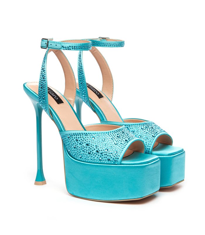 Giaro platform sandal Gala blue