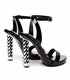 Giaro platform sandal Abriel black shiny