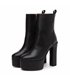 Giaro platform ankle boots Bamara black matt