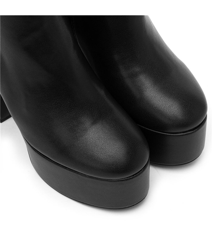 Giaro Plateau Stiefelette Bamara Schwarz Matt