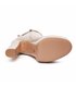 Giaro Plateau Stiefelette Bamara Beige Velour