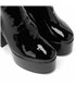 Giaro platform boots Bastro black shiny