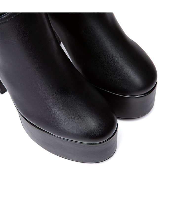 Giaro Platform Overknee Boots Bryanna Black Matt