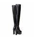 Giaro Platform Overknee Boots Bryanna Black Matt