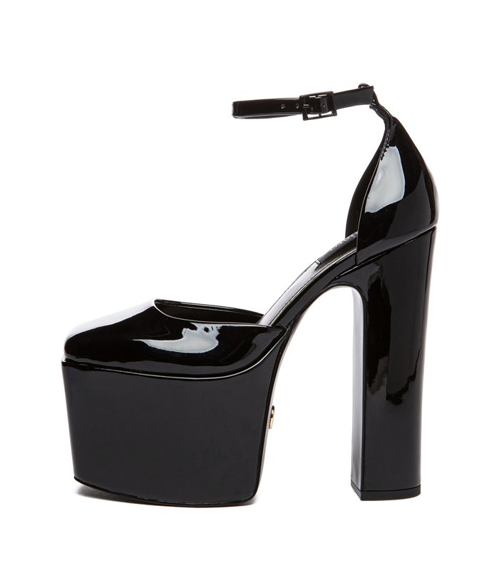 Giaro Platform Sandal Skyrise Black shiny