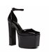 Giaro Platform Sandal Skyrise Black shiny