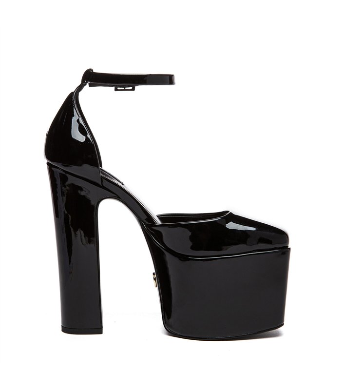 Giaro Platform Sandal Skyrise Black shiny