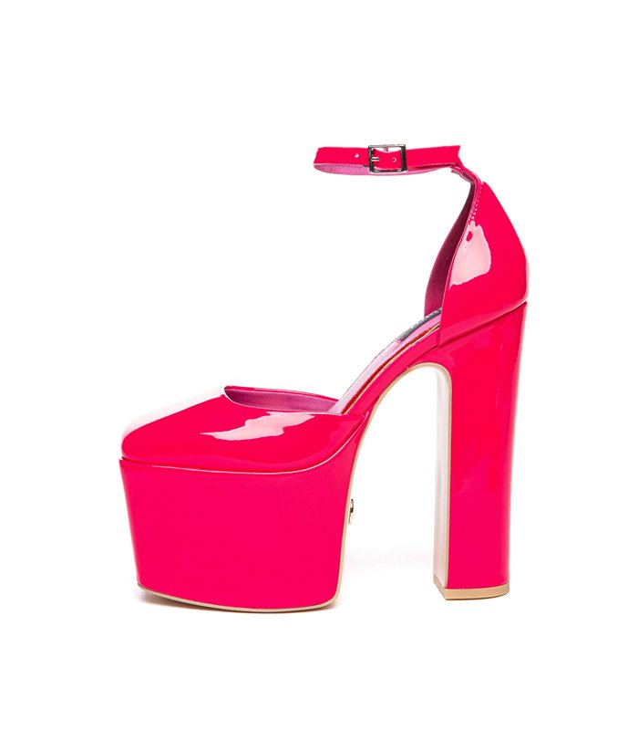 Giaro platform sandal Skyrise fuchsia shiny