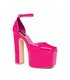 Giaro platform sandal Skyrise fuchsia shiny