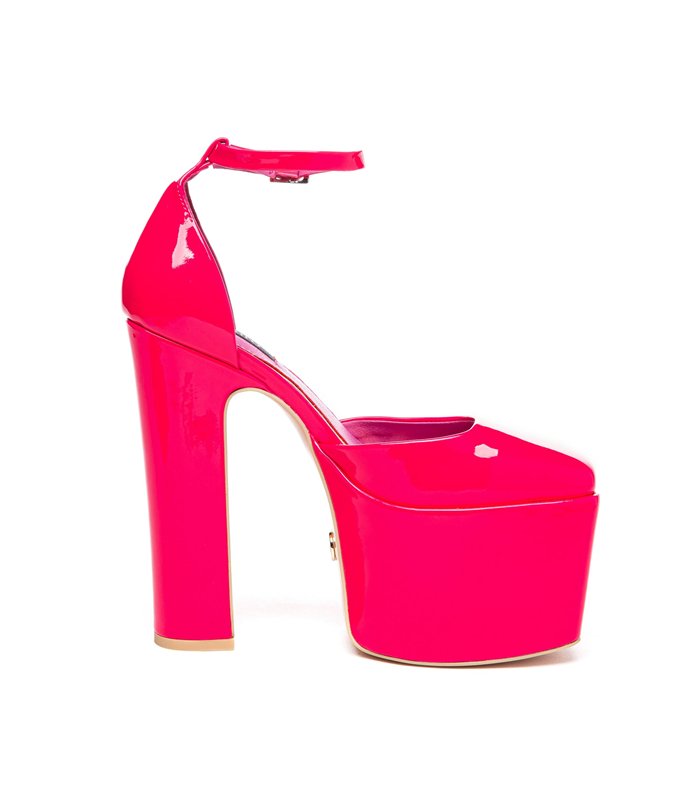 Giaro platform sandal Skyrise fuchsia shiny