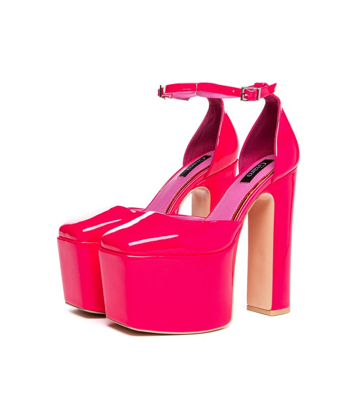 Giaro platform sandal Skyrise fuchsia shiny