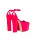 Giaro platform sandal Skyrise fuchsia shiny