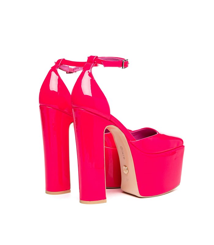 Giaro platform sandal Skyrise fuchsia shiny