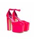 Giaro platform sandal Skyrise fuchsia shiny