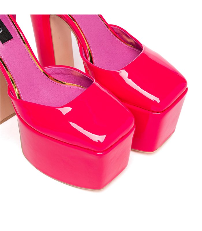 Giaro platform sandal Skyrise fuchsia shiny