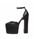 Giaro Platform Sandal Skyrise Black Matt