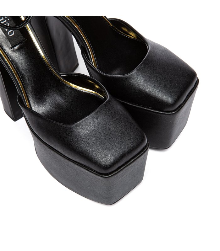 Giaro Platform Sandal Skyrise Black Matt