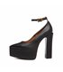 Giaro Platform Sandals Stylet Black Matt