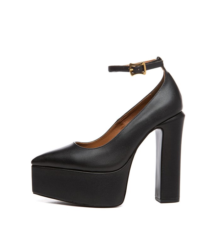 Giaro Platform Sandals Stylet Black Matt