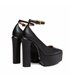 Giaro Platform Sandals Stylet Black Matt