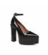 Giaro Platform Sandals Stylet Black shiny