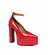 Giaro Platform Sandals Stylet Red Shiny