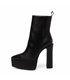 Giaro platform ankle boots Stash black matt