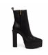 Giaro platform ankle boots Stash black matt