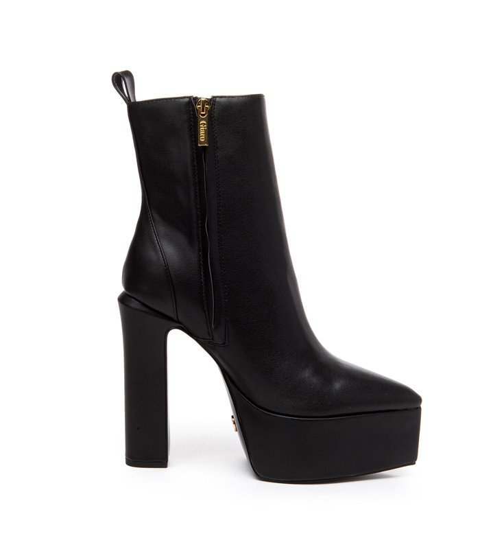 Giaro platform ankle boots Stash black matt