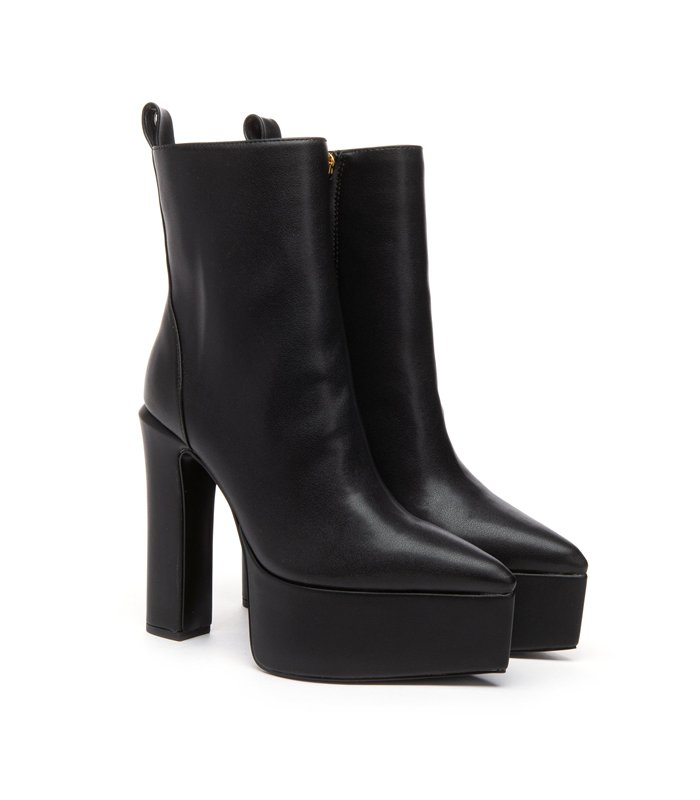 Giaro platform ankle boots Stash black matt