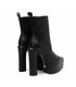 Giaro platform ankle boots Stash black matt