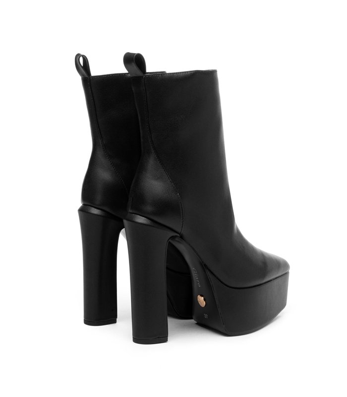 Giaro platform ankle boots Stash black matt