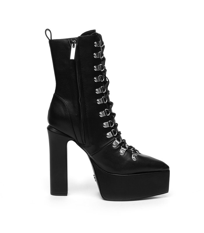 Giaro Platform Ankle Boots Scenic Black Matt