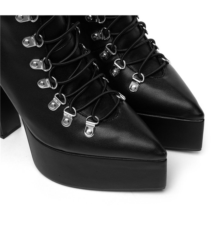 Giaro Platform Ankle Boots Scenic Black Matt